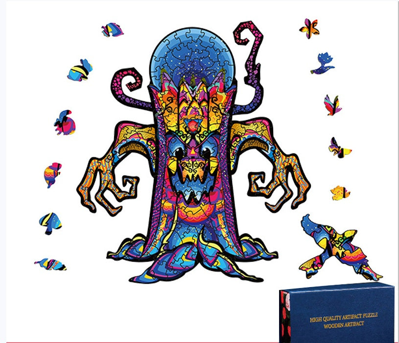 Fashion Halloween Christmas Owl Alien Wooden Jigsaw Puzzle Animal Jigsaw Puzzle