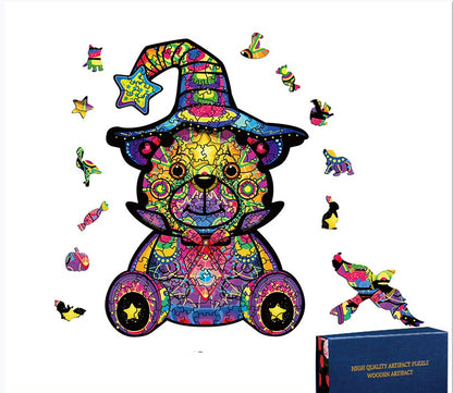 Fashion Halloween Christmas Owl Alien Wooden Jigsaw Puzzle Animal Jigsaw Puzzle