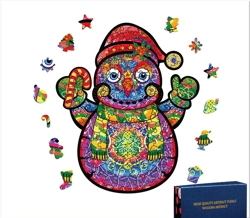 Fashion Halloween Christmas Owl Alien Wooden Jigsaw Puzzle Animal Jigsaw Puzzle