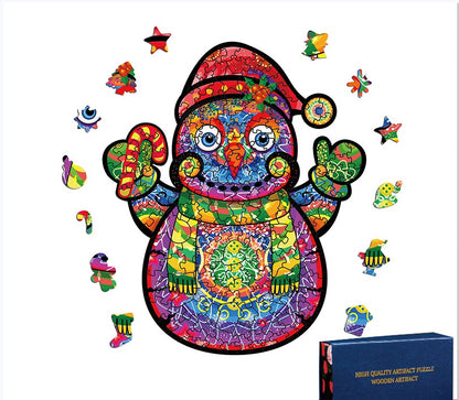 Fashion Halloween Christmas Owl Alien Wooden Jigsaw Puzzle Animal Jigsaw Puzzle