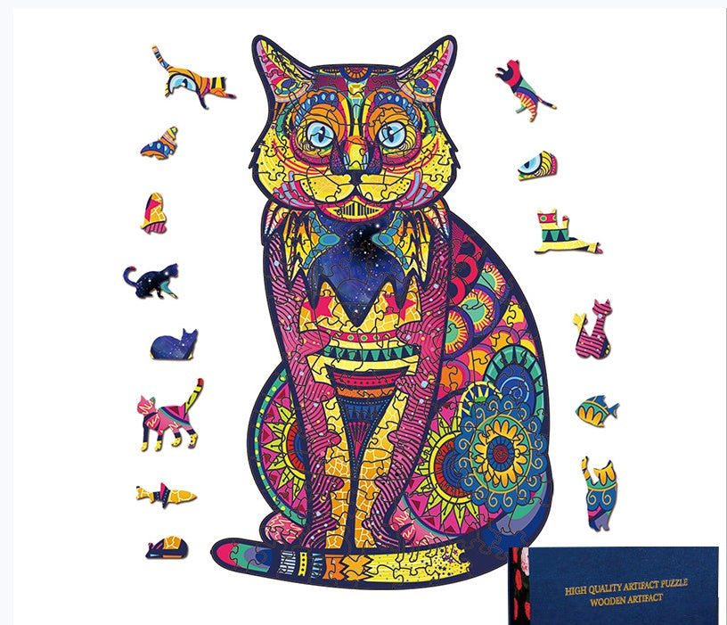 Fashion Halloween Christmas Owl Alien Wooden Jigsaw Puzzle Animal Jigsaw Puzzle